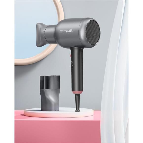 Wavytalk Blow Dryer, Blown Away Ionic Hair Dryer for Curly Hair with Diffuser - Picture 6 of 7
